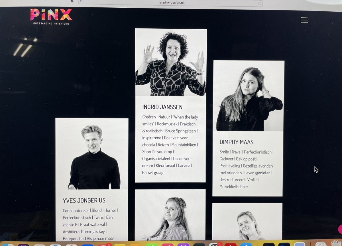 Websitefotografie PINX DESIGN